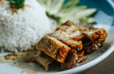 rice with pork