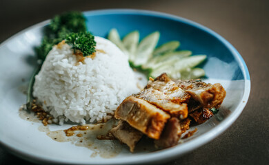 rice with pork
