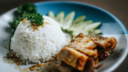 rice with pork