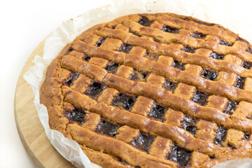 Tasty tart with homemade fig jam