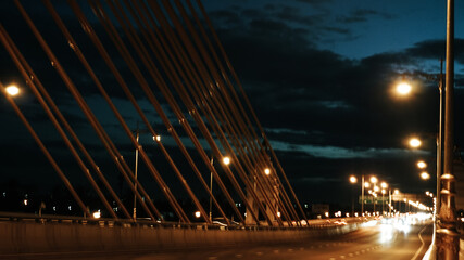 Fototapeta na wymiar bridge in the night