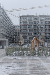 Playground in Front of Building