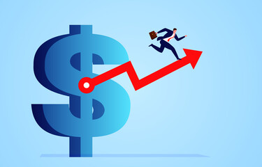 Business finance guide, business concept illustrations, development direction of finance and finance