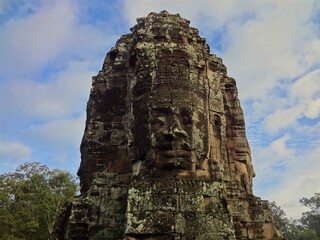 Angkor Thom, Bayon, Khmer architecture in Siem Reap, Cambodia, Asia, UNESCO World Heritage	
