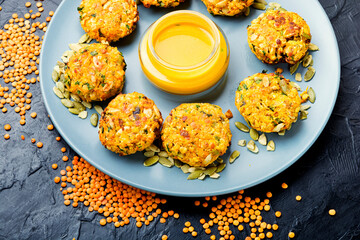 Vegetable cutlets or vegetarian cutlets