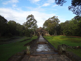 Baphuon temple at Angkor Thom, Bayon, Khmer architecture in Siem Reap, Cambodia, Asia, UNESCO World Heritage	