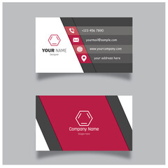 Simple visiting card for corporate use print ready