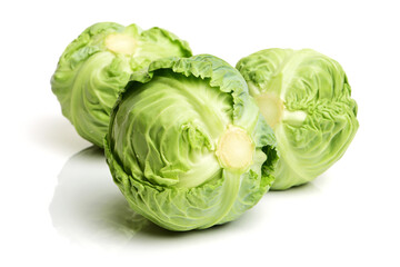 Obraz premium cabbage on white background