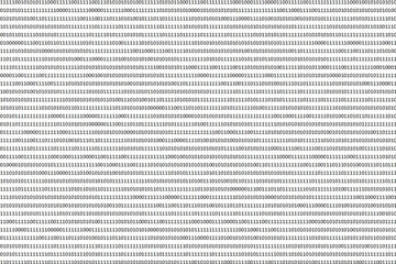 Displaying binary code against a coloured background