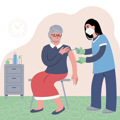 Vaccination procedure.