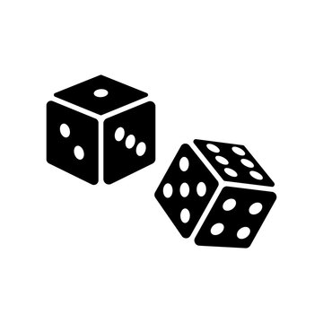 game dice icon vector