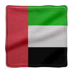 United Arab Emirates 3d flag