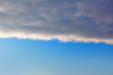 Half sky with soft clouds in the morning 