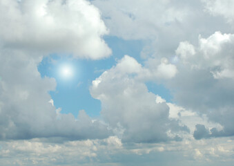 Cloudy sky background