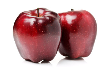 red apples isolated on white background