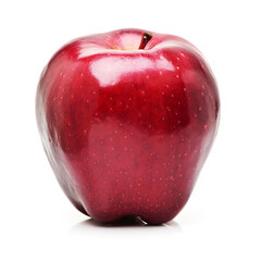 Red apples isolated on white background