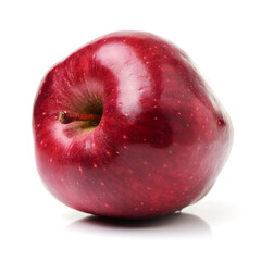 Red apples isolated on white background