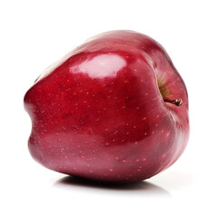 Red apples isolated on white background