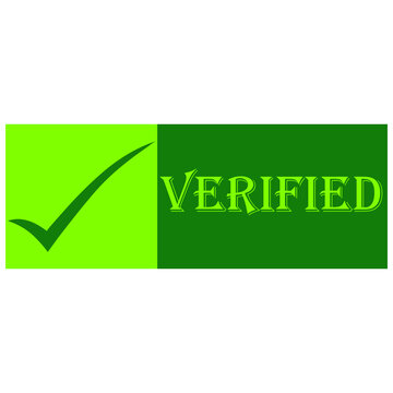 verified logo design vector graphics