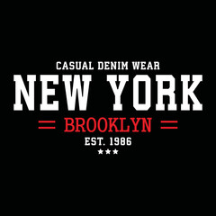 new york brooklyn urban clothing typography design