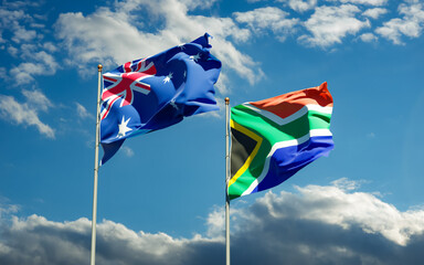 Flags of SAR African and Australia.