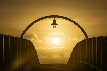 Sunset Through The Arch