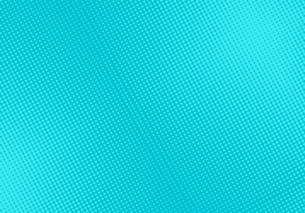 Halftone comic pattern. Pop art background. Turquoise half tone texture with dots. Cartoon splash effect. Retro print with bubbles. Vector illustration. Geometric modern duotone wallpaper.