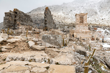 Welcome to Sagalassos. Isparta, Turkey.To visit the sprawling ruins of Sagalassos, high amid the jagged peaks of Akdag, is to approach myth: the ancient ruined city set in stark.