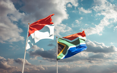 Flags of Nigeria and SAR African.