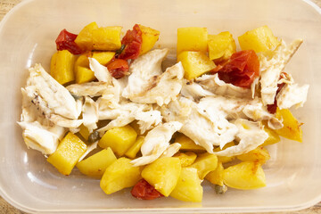 baked sea bass fillet