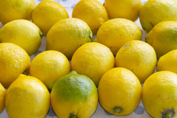 organic and natural lemon