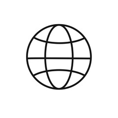 Global icon, design inspiration template