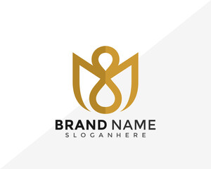 Luxury Letter M Drop Oil Logo Design. Creative Idea logos designs Vector illustration template