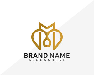 Luxury Letter M Logo Design. Creative Idea logos designs Vector illustration template