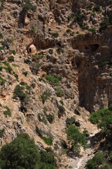 Landscape on Akrotiri peninsula on Crete in Greece, Europe
