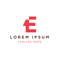 Obraz premium E initials monogram design logo