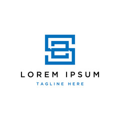 Fototapeta premium Modern logo design or monogram or initials s2 line art