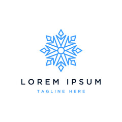 logo design abstract snow mandala ornament pattern