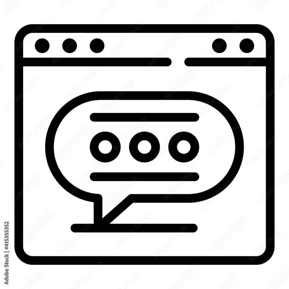 Poster web report icon. outline web report vector icon for web design isolated on white background