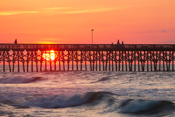 beautiful summer sunrise in the Myrtle Beach in South Carolina