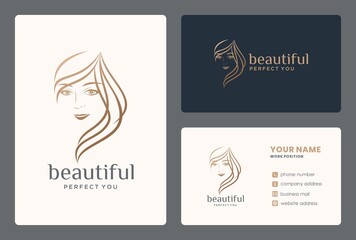 minimalist beauty hair logo design for hairdersser, salon, makeover, beauty care, barber.