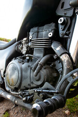 motorcycle engine detail