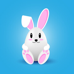 easter bunny for cards and holiday posters