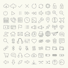 Web icons, Vector Illustration, Doodle Collection