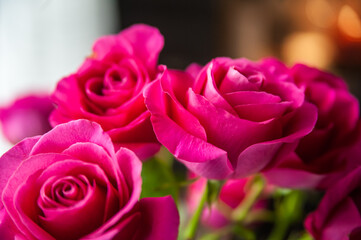 Beautiful flower bouquet of pink rose.