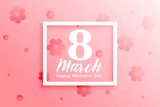 beautiful march 8th background for women's day