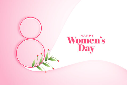 march 8th happy womens day poster design background