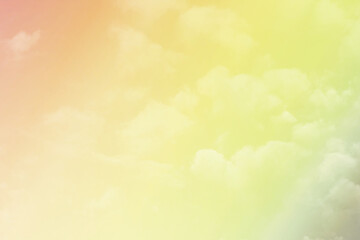 Sky and clouds in pastel tones