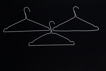 abstraction on a black three