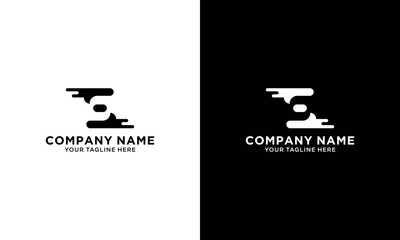 Abstract tech logo. Letter S logotype. Simple digital connection technology logo. Creative round flow shape modern icon for construction technology or logo template for digital communication concept.